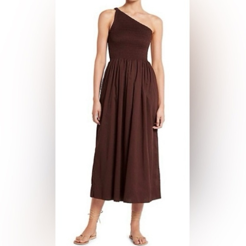 Faithfull the Brand One Shoulder Khalani Midi Dress
